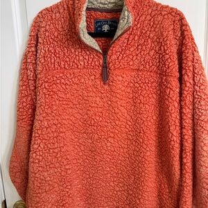 Live Oak Brand Women's Orange Sherpa Pullover